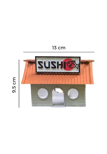 Sushi Evi - Akvaryum Dekoru - Kahverengi
