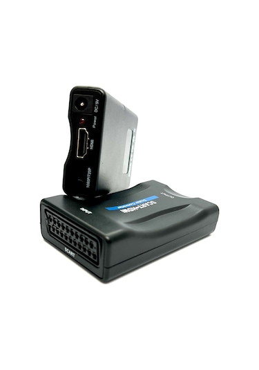 Scart Hdmı Kompozit Video Dönüştürücü + Ses Scart To Hdmi Çeviric
