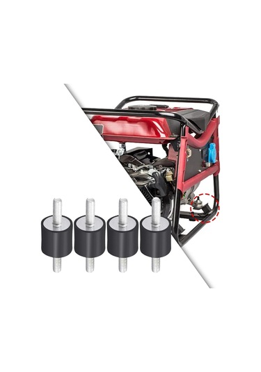 Suntek 4 Adet Kauçuk Montaj Amortisörü Bağlar Otomobil Su 30mmx30mm-m8