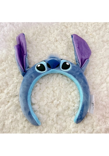 Stitch Tasarımlı Peluş Taç Mor