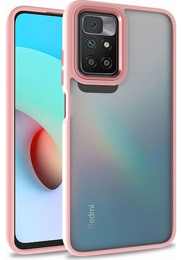 Xiaomi Redmi 10 Kılıf Zore Flora Kapak Rose Gold