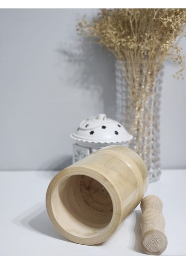 Hbs Art Design Çift Taraflı Kullanılabilen Havan Açık Renk