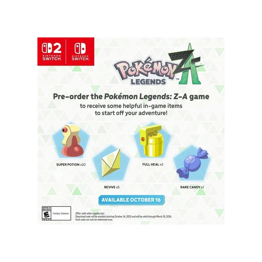 Nintendo Switch 2 Pokemon Legends: Z-a -