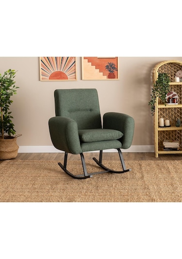 Pafu Kono Tv / Dinlenme / Baba / Emzirme Koltuğu Sallanan Sandalye - Keten Haki