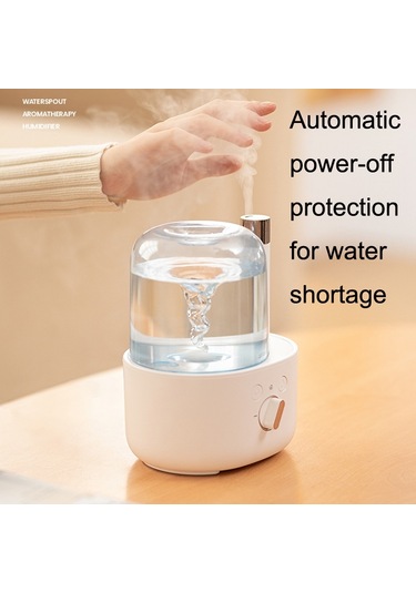 Gece Işığı İle Büyük Kapasiteli Nemlendirici Aromaterapi Makinesi Ev Otomatik Koku Püskürtücü Beyaz