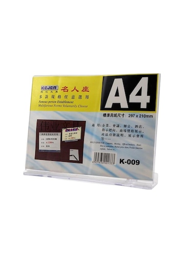 KEJEA K-009 A4 YATAY ŞEFFAF KAİDE 297x210mm
