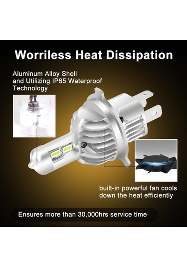 2 Adet H7 Csp Led H4 Kablosuz 50 W 10000lm Canbus Araba Farlar H1 H3 H11 9005 Hb3 9006 Hb4  Hi/lo Işın Moto Farlar Sis Lambası 6000 K Beyaz H11 H8 H9