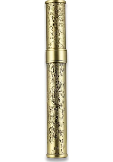 Damascus Desen Metal Puro Kılıfı Tüpü Tekli Gold 50 Ring