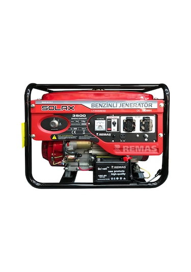 Solax Lt 3500 Mxe Marşlı 3.5 Kva Monofaze Benzinli Jeneratör