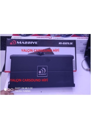 Massive Ms-B5070.5K 5500W 6Kanal 5Çıkış Bas Konturollu Prof Amfi