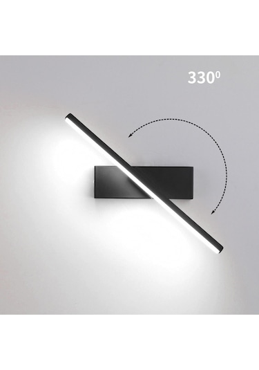 Suntek Modern Dönen Duvar Lambası Ev Yatak Odası Merdiven Koridor Siyah Beyaz Işık