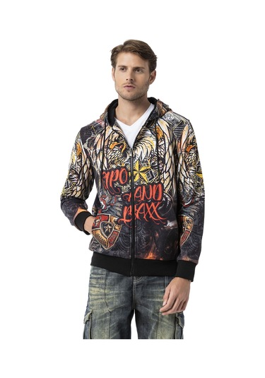 Cipo & Baxx Cl574 Eagle Spirit Men Sweatshirt Siyah
