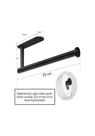Kendinden Yapışkanlı Kağıt Havluluk Mat Siyah Mat Siyah