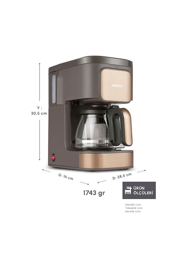 Karaca Just Coffee Aroma 2 In 1 Filtre Kahve ve Çay Demleme Makinesi