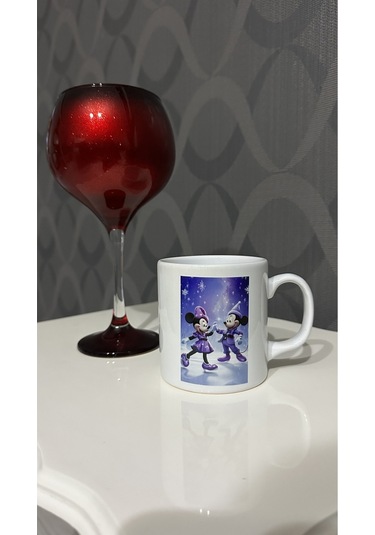 Minnie Mouse Sublimasyon Baskılı Porselen Kupa