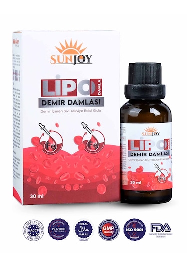 Sunjoy Lipo Demir İçeren Takviye Edici Gıda 30 ML