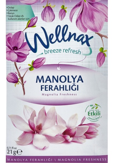 Wellnax Manolya Ferahlığı Çekmece Dolap Banyo Kokusu 5 x 21 G