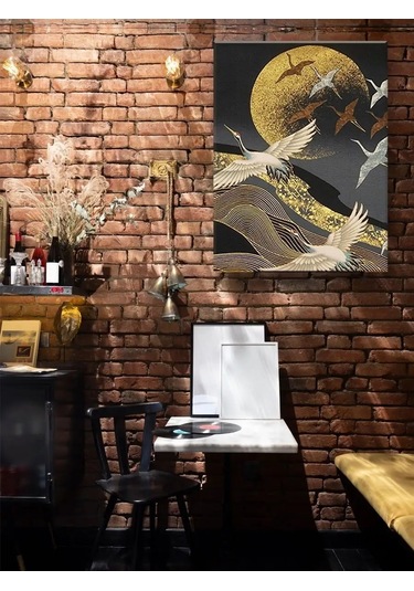 Fluid Turna Kuşları Uçuşu Sayılarla Boyama Ve Varak 40x50 Tablo 144812205