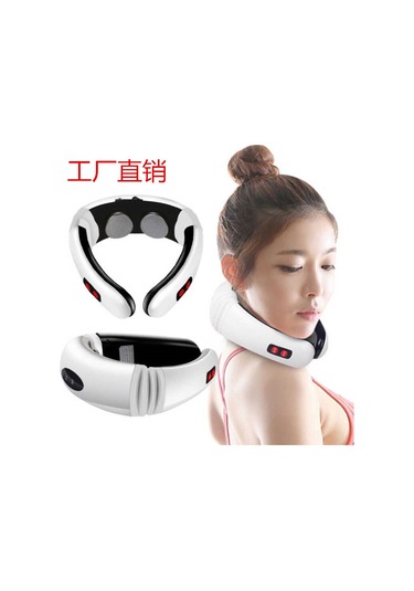 Teltree Akıllı Boyun Masaj Aleti, Elektromanyetik Terapi İle Çok Fonksiyonlu Boyun Koruma Cihazı, Beyaz, 5830 Pil Modeli Beyaz