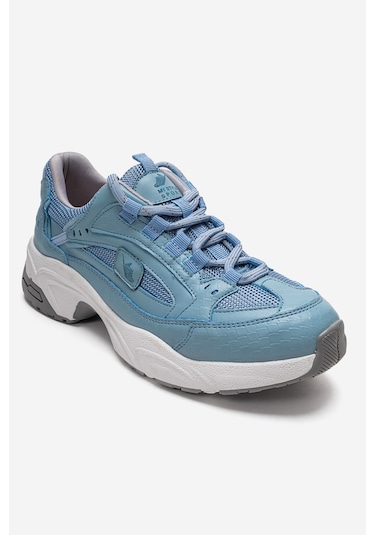 Luvishoes Letty Mavi Baskı Fileli Kadın Spor Ayakkabı Mavi