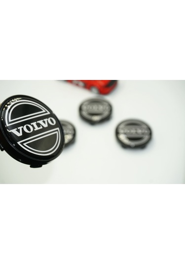 Dk Tuning Volvo Jant Göbeği Kapak Seti 60mm Siyah Renk