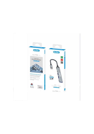 Go Des GD-UC703 Lightning Hub 4 in 1 USB Çoğaltıcı Adaptör Çoklu USB İstasyonu Tak & Çalıştır - ZORE-260807