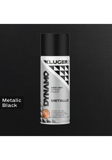 Kluger Metalik Siyah Sprey Boya 408