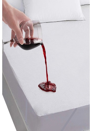 Divanev Tek Kişilik 90x190 Cm Alez Cm Sıvı Geçirmez Micro Çarşaf Yatak Koruyucu Alez Beyaz