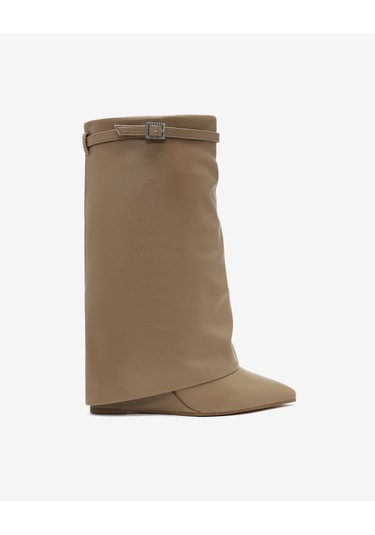 Steve Madden Shocker Taupe Kadın Bej Çizme Shocker-taupe