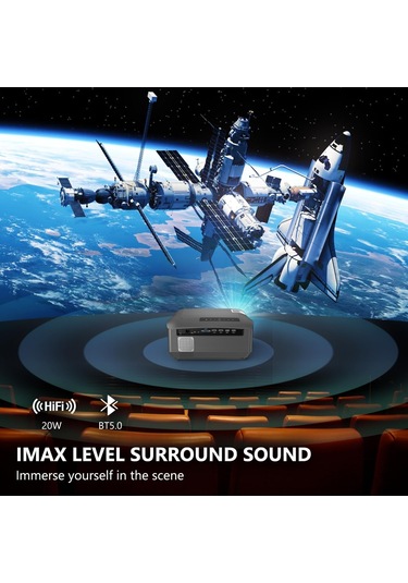 Pxodyda 1080 P 1100 ANSI Lümen FULL HD 4K Projeksiyon Cihazı