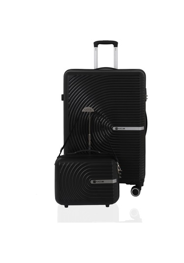 Mçs Polipropilen 2li Valiz Seti Büyük & Makyaj V374 S24sy1000076-set 00001 Siyah