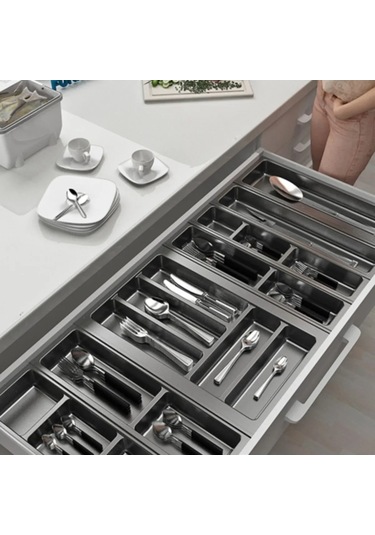 Mutfak Çekmece Içi Kaşıklık Düzenleyici 104 Cm X 48 Cm (YANLAR VE BOYDAN 3,5 CM KESİLEBİLİR)