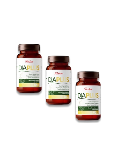 Balen DiaPlus 655 Mg Zeytin Yaprağı Ekstresi 3 x 60 Kapsül
