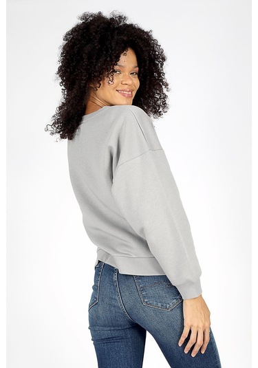 Lee Cooper Tila Kadın O Yaka Sweatshirt Gri-20062-gri Gri
