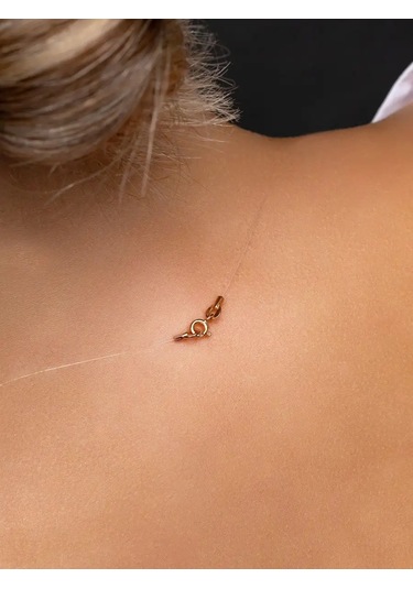 925 Lıght Kurdeleli Gümüş Taşlı Kolye 91253098 Altın