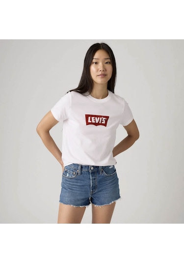 Levis Graphıc Beyaz Kadın T-shirt 005gv-0024 Beyaz