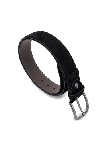 Tamer Tanca Erkek Hakiki Deri Siyah Süet Spor Kemer 171 2003 Erk Kmr Y25 Sıyah Suet Siyah