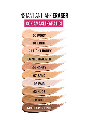 Maybelline New York Instant Anti Age Eraser Kapatıcı 01 Light 6.8 ML