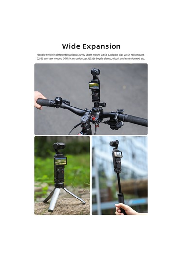 Leezsing Osmo Pocket 3 İçin Hızlı Çıkartma Adaptörü - Katlanabilir Ve Taşınabilir Aksesuar