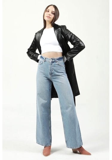 Dericlub Neri Gerçek Deri Kadın Kaban Siyah