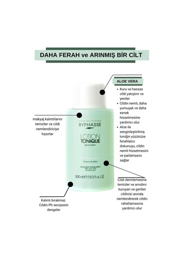 Byphasse Kuru ve Hassas Ciltler için Yatıştırıcı Tonik 500 ML