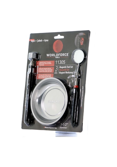 Worldforce 115 MM Manyetik Paslanmaz Tepsi ve Muayene Aynası