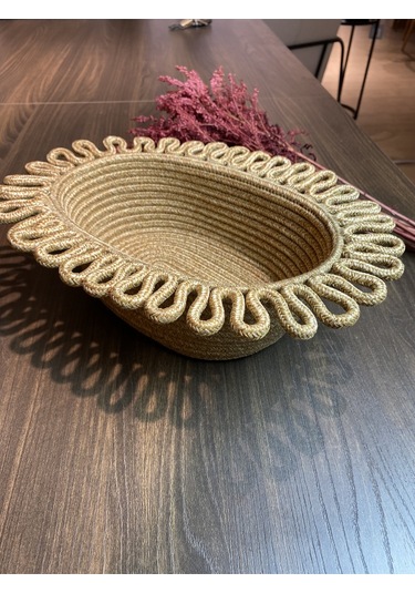 Galaxy Doğal, Jüt, Desenli, Sepet, Dolap Içi, Çocuk Odası, Düzenleyici, Saklama Sepeti Hasır