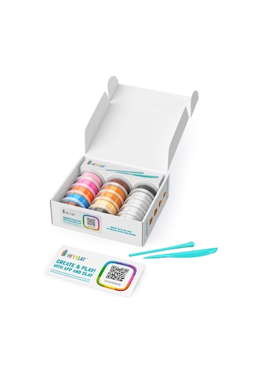 Hey Clay Hava İle Kuruyan Kil 15'li Kutu - Can Dostlar renkli