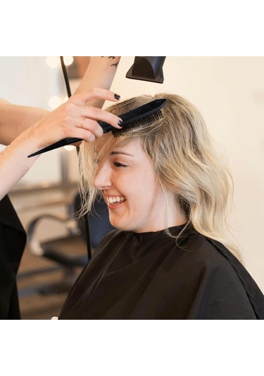 6 Parça Saç Şekillendirici Tarak Seti, Saç Fırçası, Sıçan Kuyruğu Kenar Fırçası, Çift Başlı Tarak, Üçlü Saç Fırçası, Kadınlar Ve Kızlar İçin Saç Çekme İğnesi Siyah