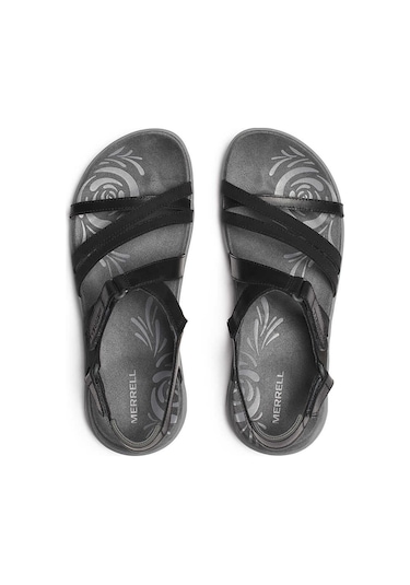 Merrell J008362 Harbor Backstrap Kadın Outdoor Sandalet Siyah Gri Siyah Gri Siyah - Gri