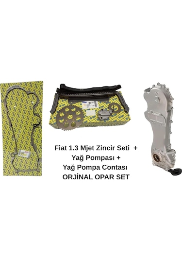Opar 55107097 Fiat 1.3 Mjet Triger Zincir Seti + Yağ Pompası + Conta Seti