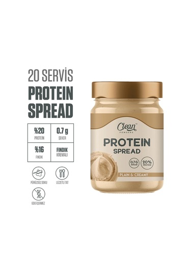 Clean Powders Protein Spread 350 Gr Fındık Kreması 2 Adet