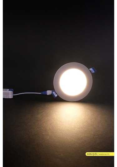 ACK Sıva Altı Yuvarlak LED Panel Armatür 3000K AP01-00600 Beyaz