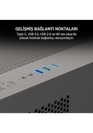 James Donkey Stark S700 3xargb Temperli Cam 650w 80+ Bronze Matx Siyah Gaming Oyuncu Kasa